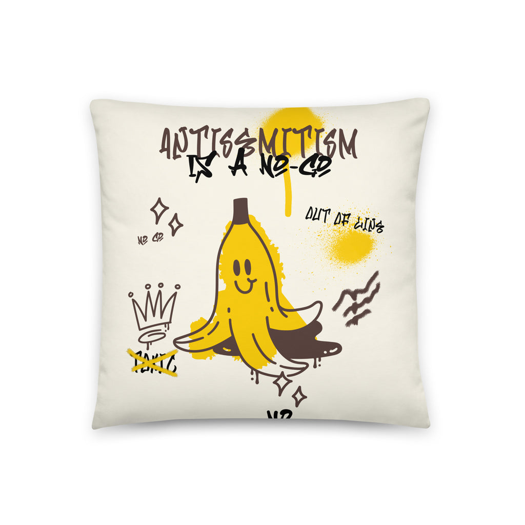 No Go Graffiti Doodle | Antisemitism | Pillow Case