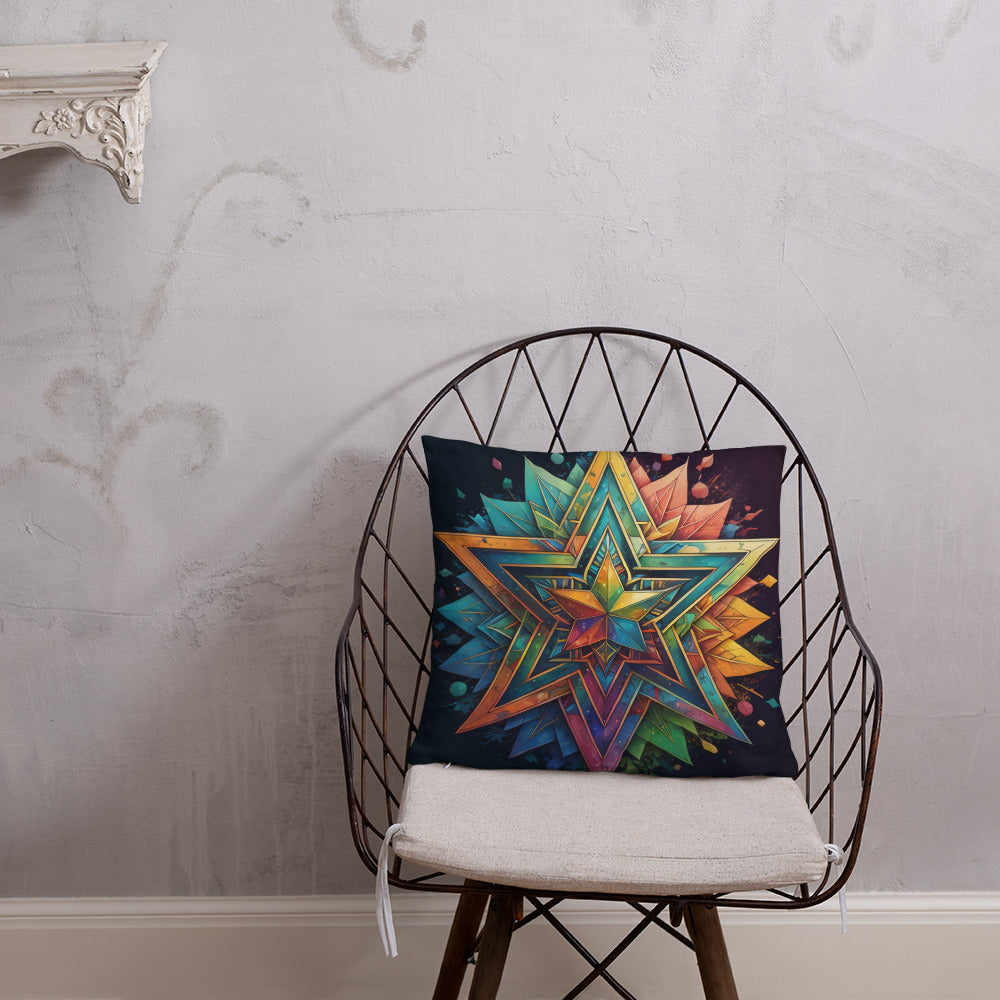 Vibrant Song | Star of David | Pillow Case
