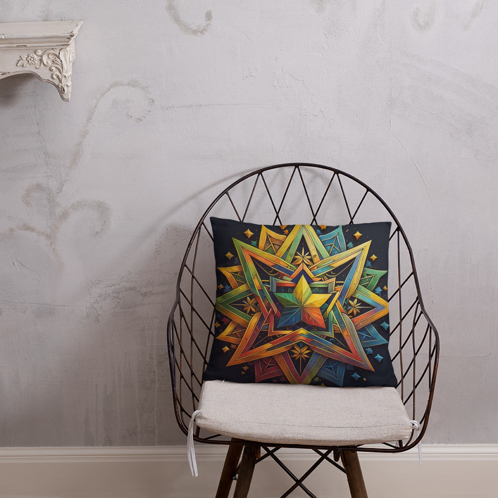 Vibrant Song | Star of David | Pillow Case