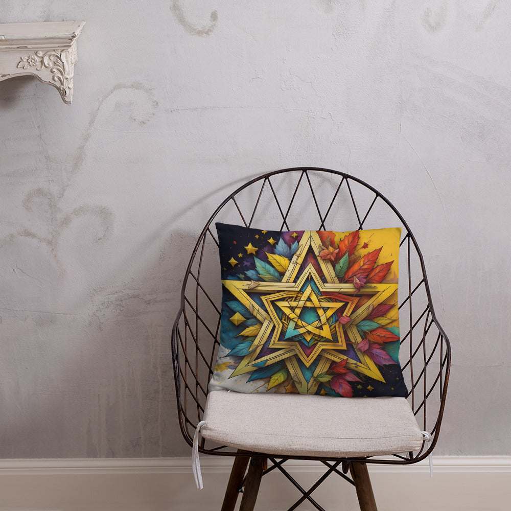 Vibrant Song | Star of David | Pillow Case