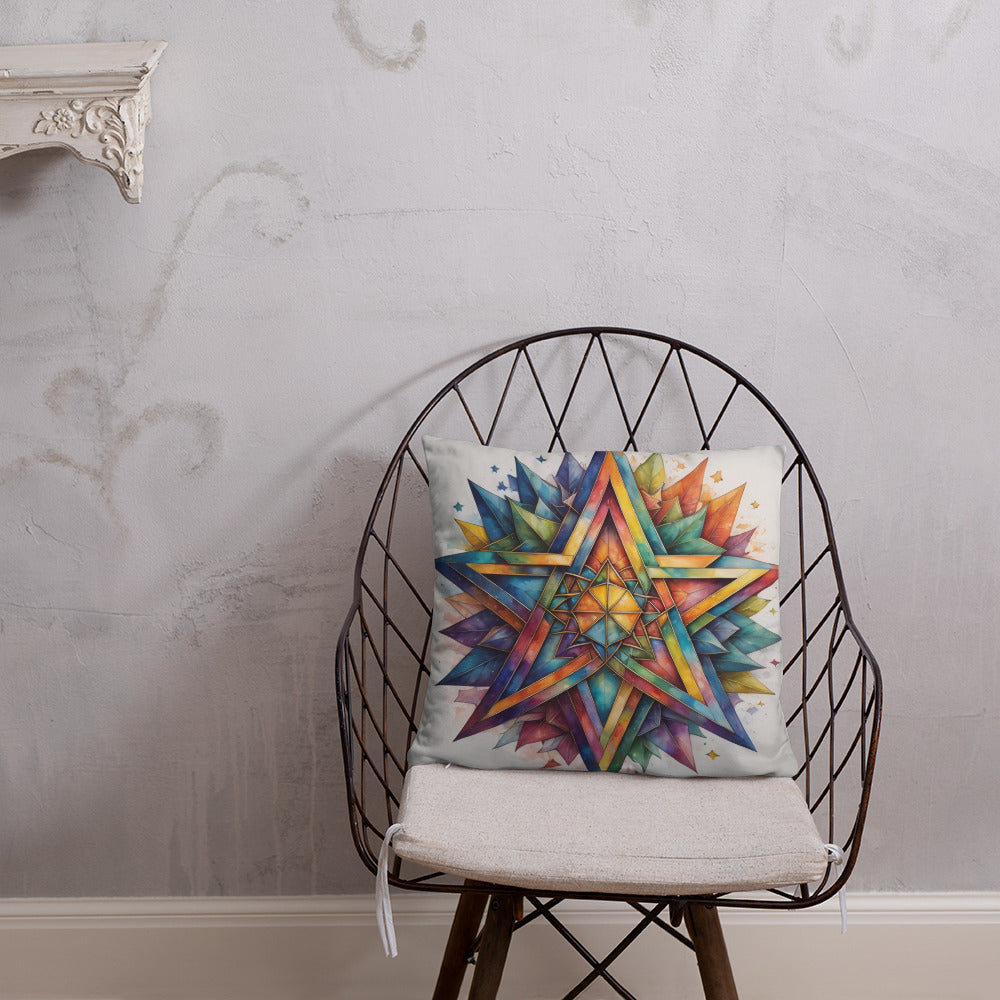Vibrant Song | Star of David | Pillow Case