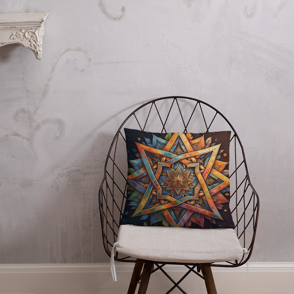 Vibrant Song | Star of David | Pillow Case