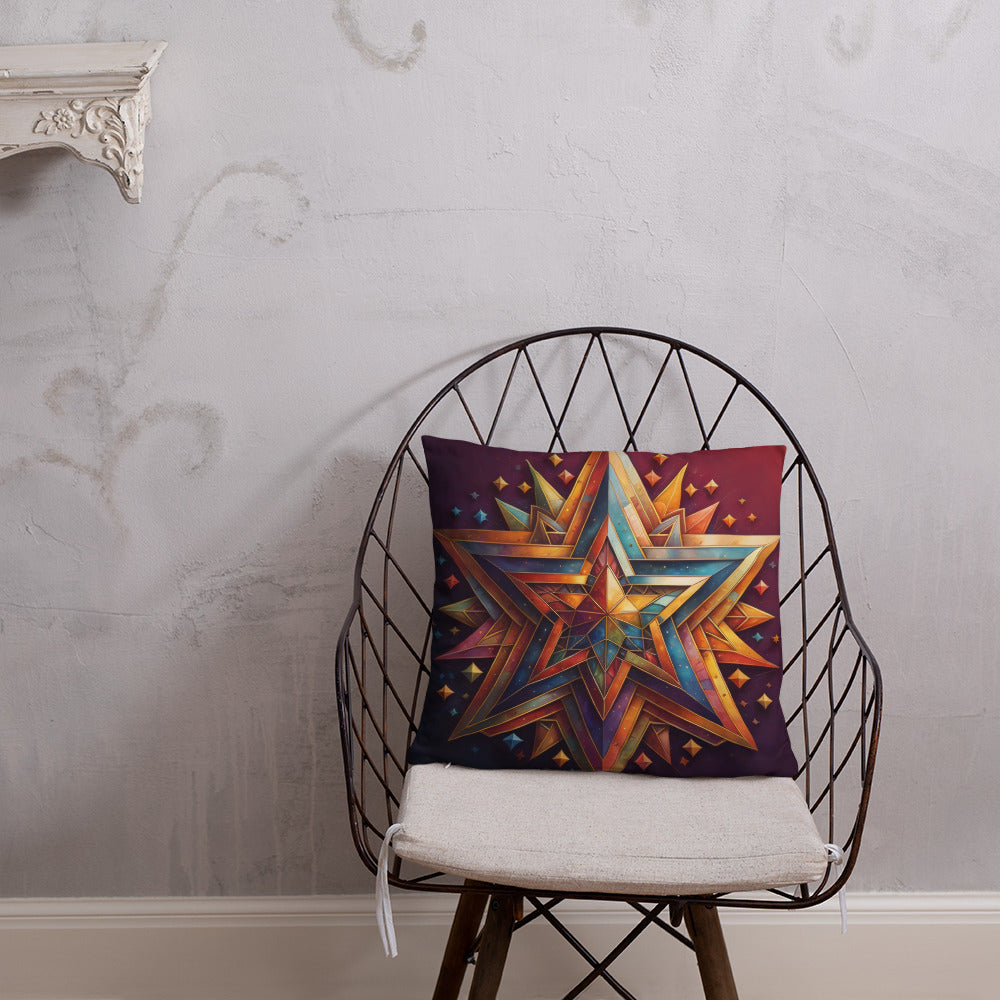 Vibrant Song | Star of David | Pillow Case
