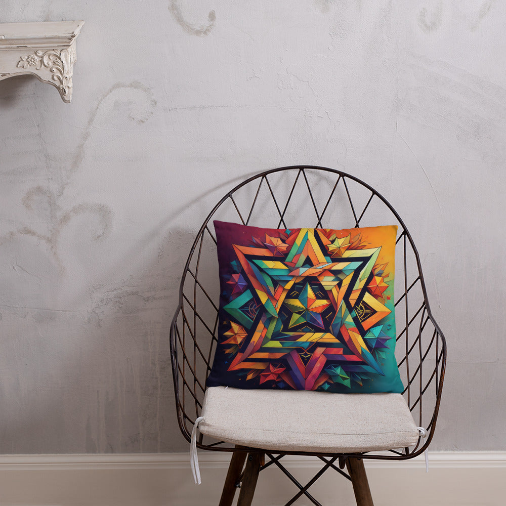 Vibrant Song | Star of David | Pillow Case