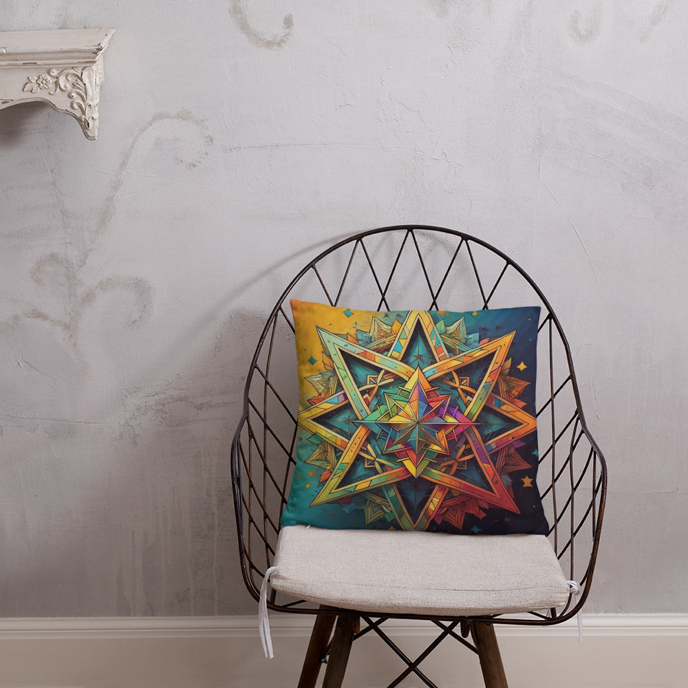 Vibrant Song | Star of David | Pillow Case