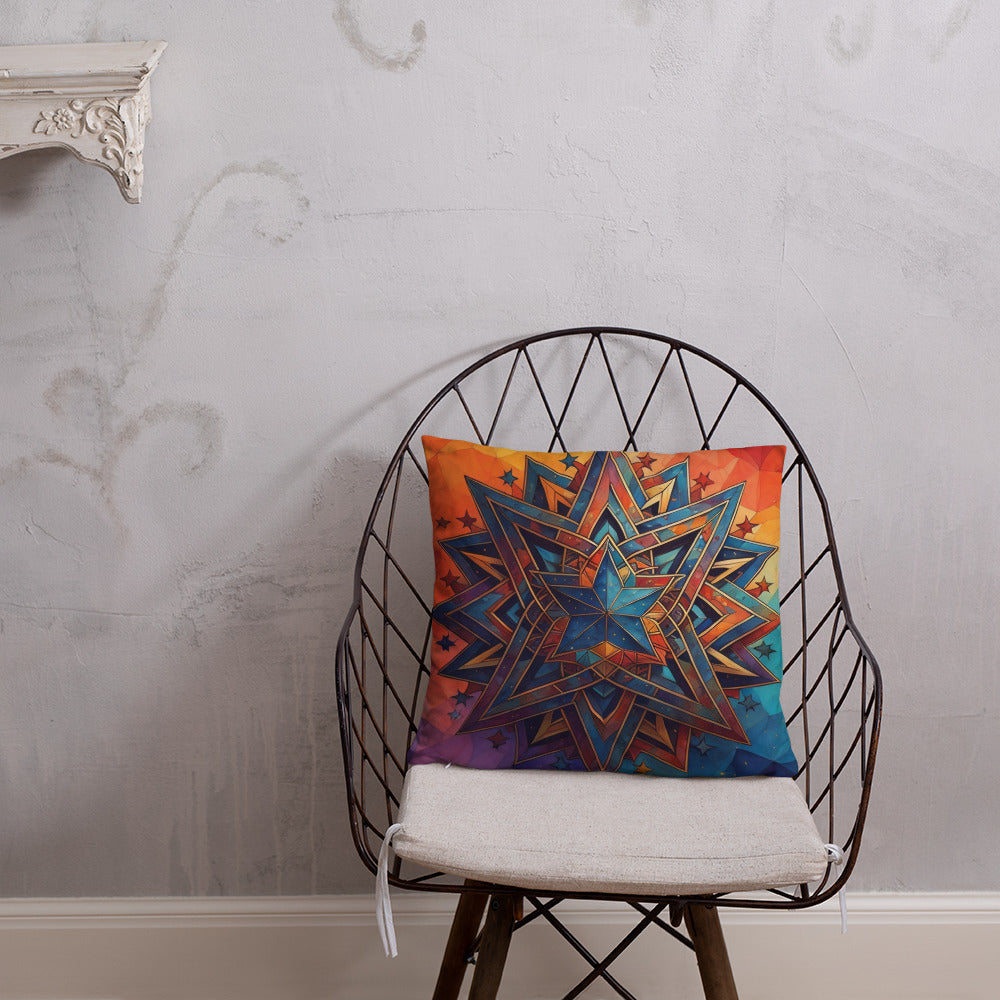 Vibrant Song | Star of David | Pillow Case