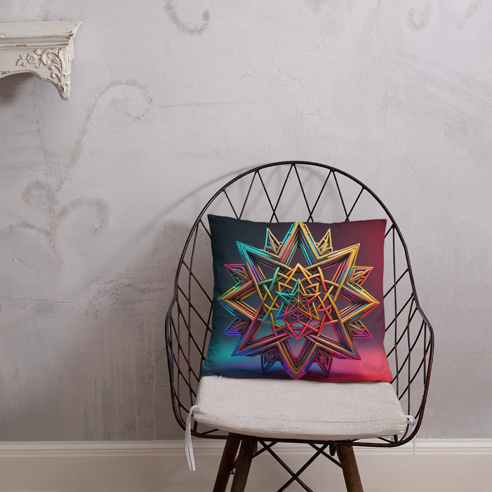 Futuristic Shine | Star of David | Pillow Case