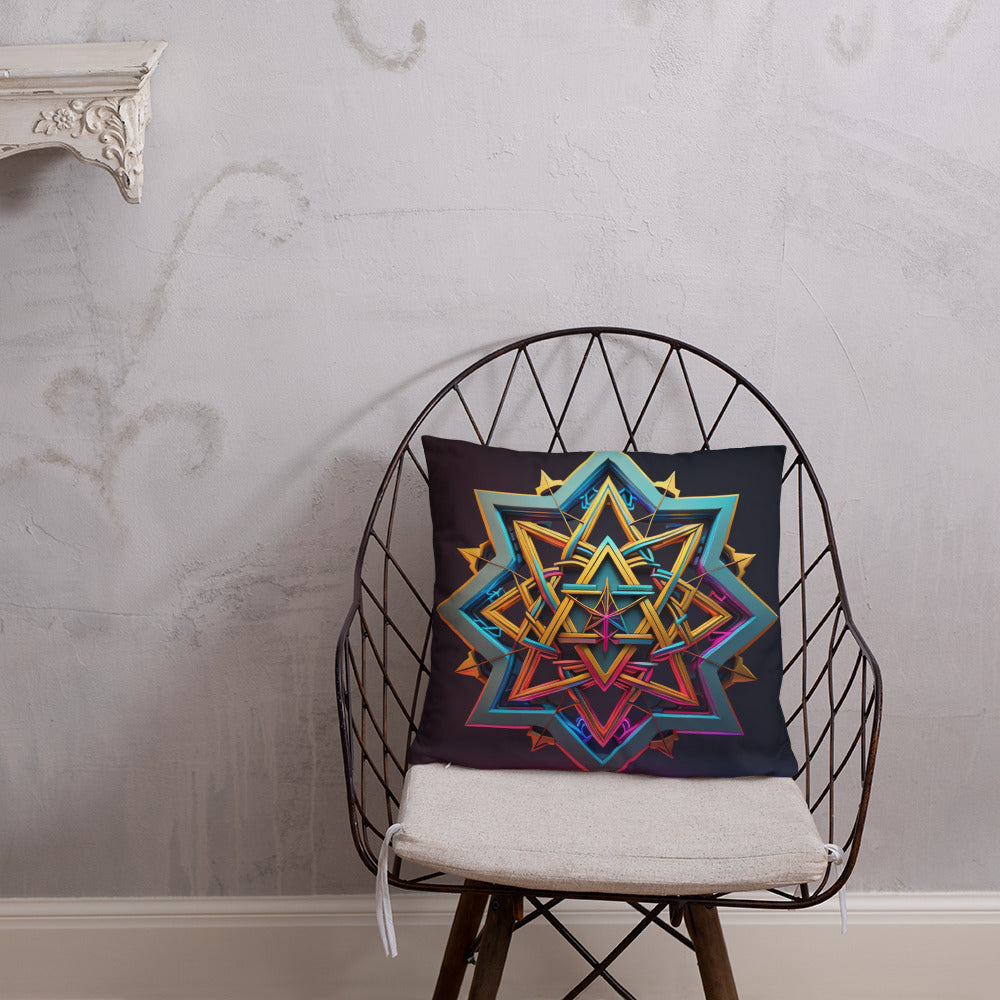 Futuristic Shine | Star of David | Pillow Case