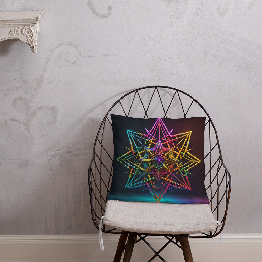 Futuristic Shine | Star of David | Pillow Case