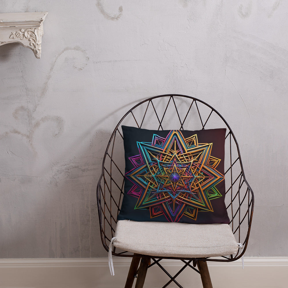 Futuristic Shine | Star of David | Pillow Case