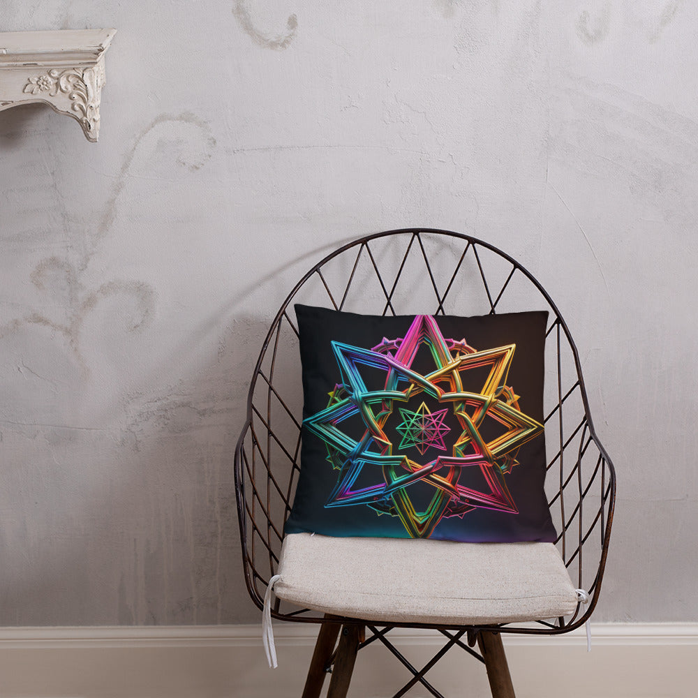 Futuristic Shine | Star of David | Pillow Case