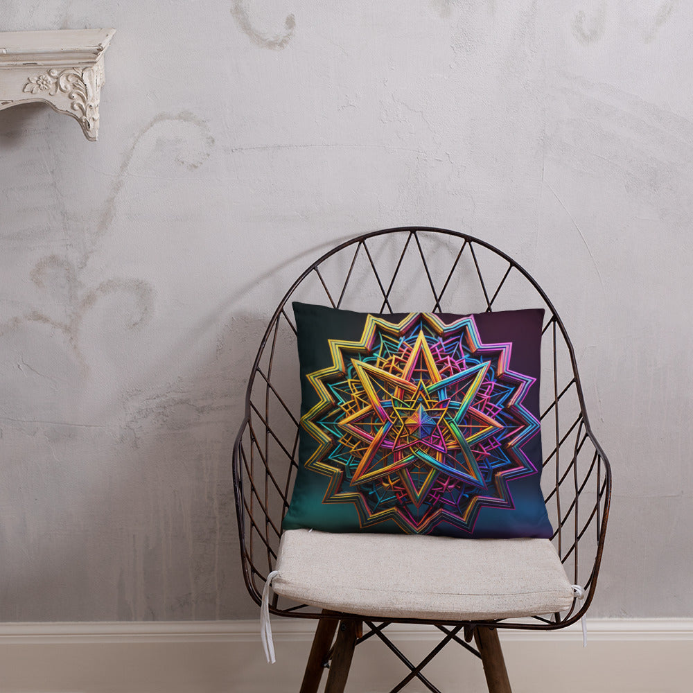 Futuristic Shine | Star of David | Pillow Case