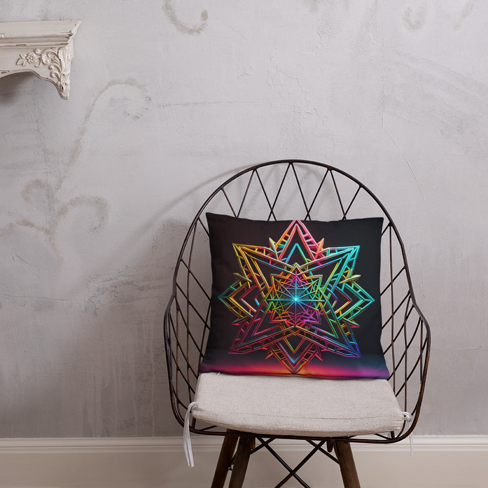 Futuristic Shine | Star of David | Pillow Case