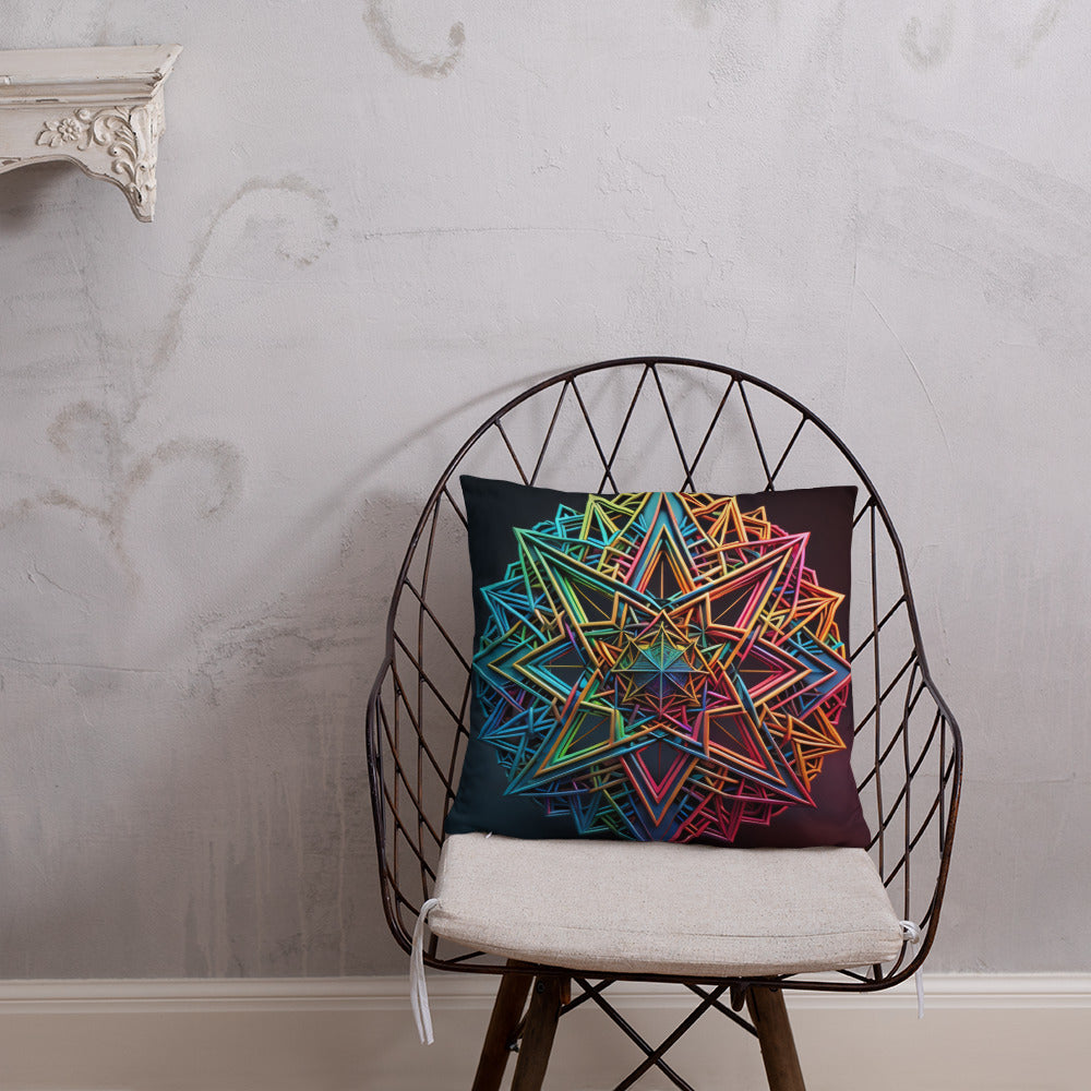 Futuristic Shine | Star of David | Pillow Case
