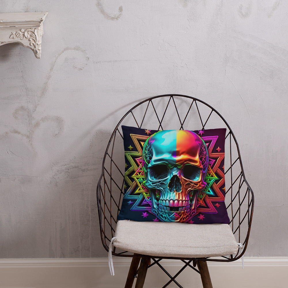 Cromo Skull | Star of David | Pillow Case