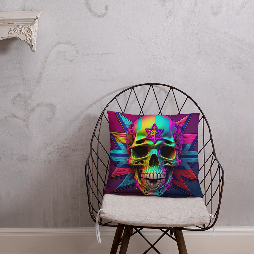 Cromo Skull | Star of David | Pillow Case