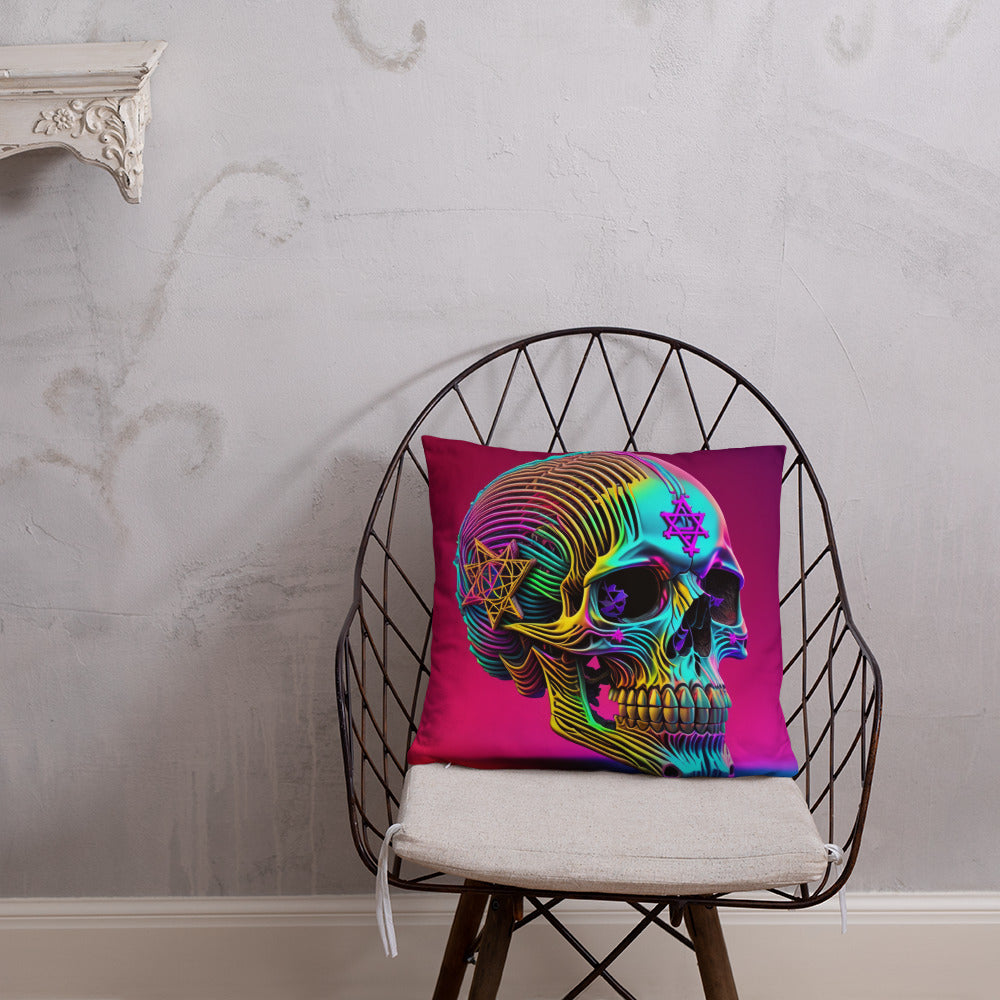 Cromo Skull | Star of David | Pillow Case