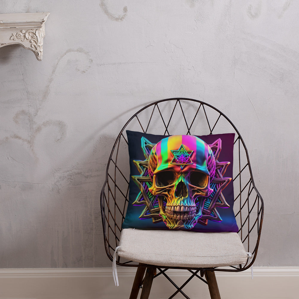 Cromo Skull | Star of David | Pillow Case