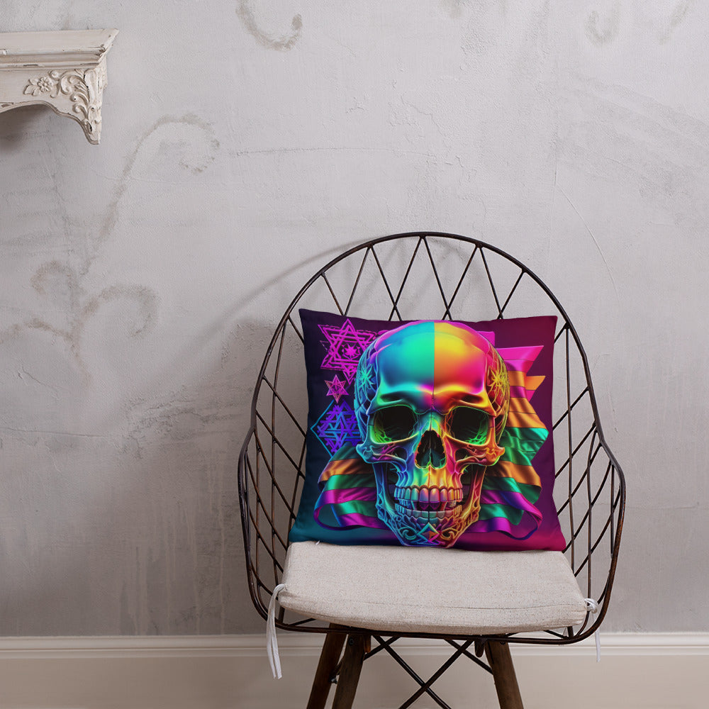 Cromo Skull | Star of David | Pillow Case