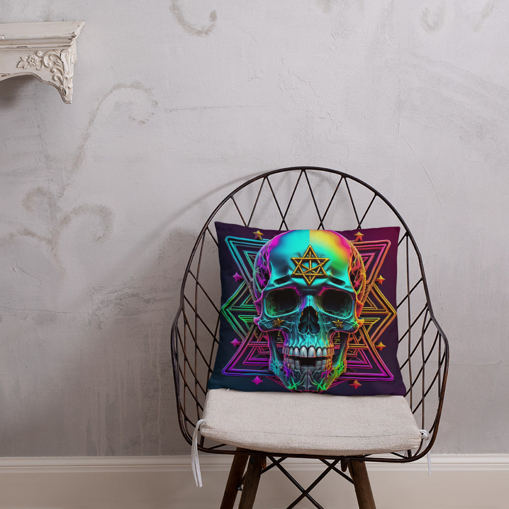 Cromo Skull | Star of David | Pillow Case