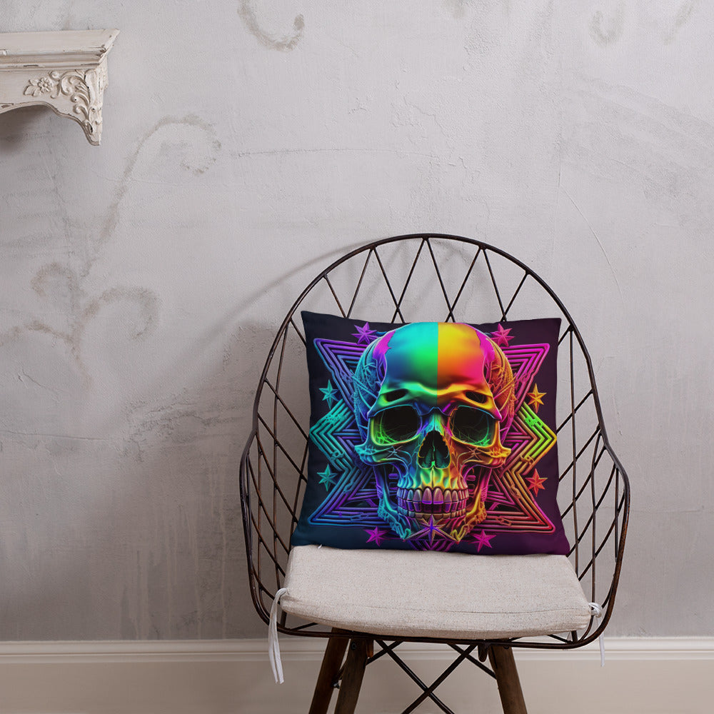 Cromo Skull | Star of David | Pillow Case