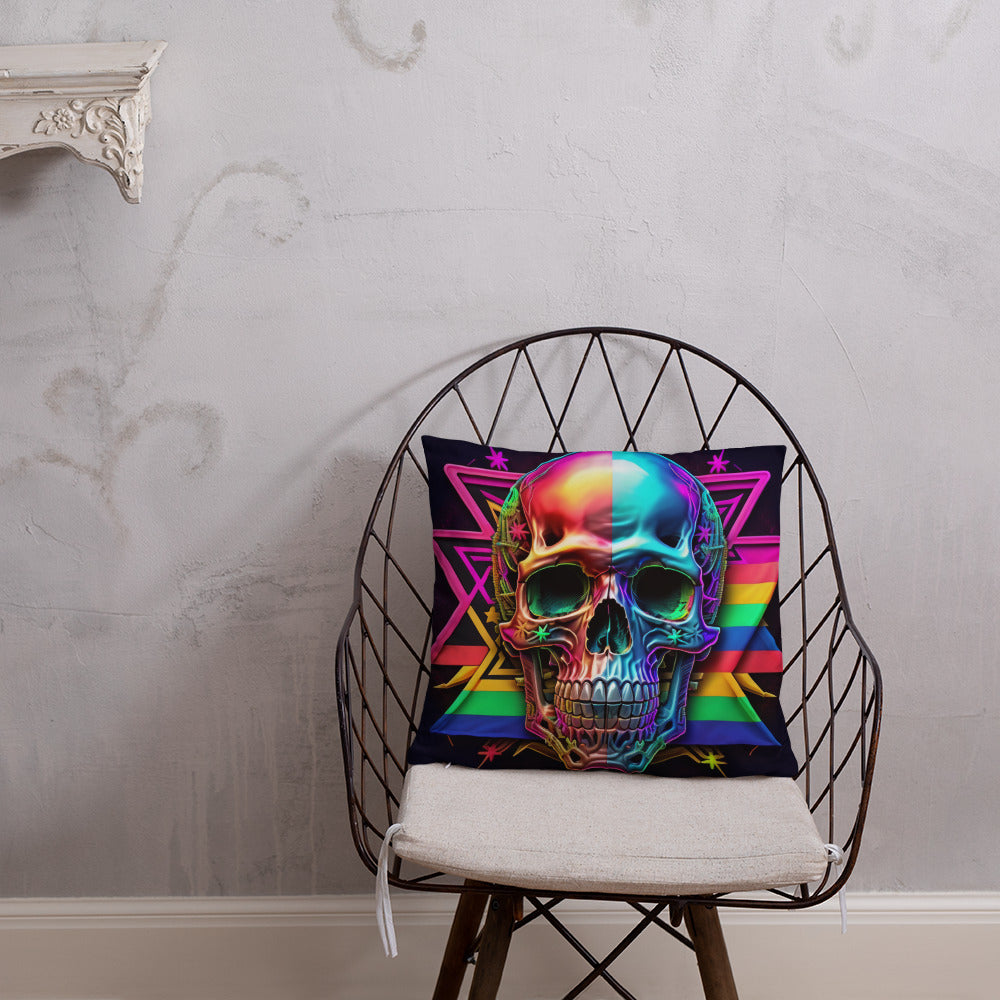 Cromo Skull | Star of David | Pillow Case
