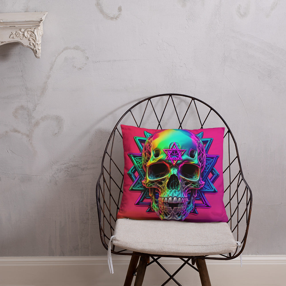 Cromo Skull | Star of David | Pillow Case