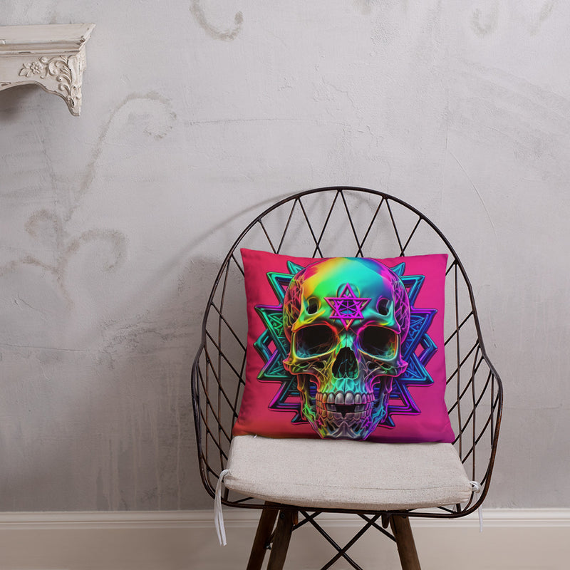 Cromo Skull | Star of David | Pillow Case