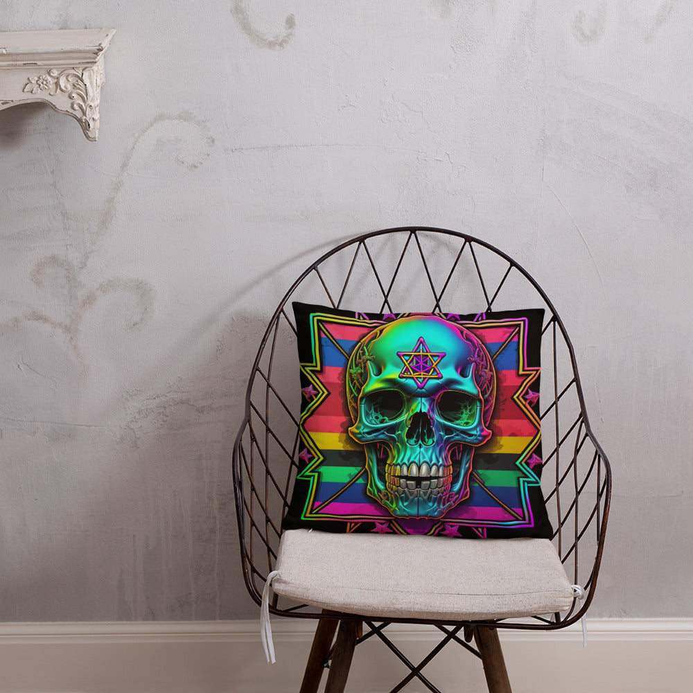 Cromo Skull | Star of David | Pillow Case