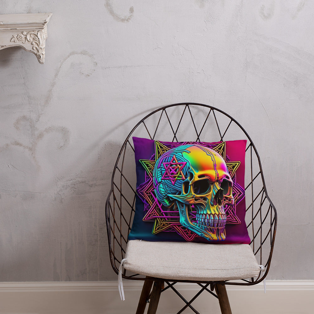 Cromo Skull | Star of David | Pillow Case