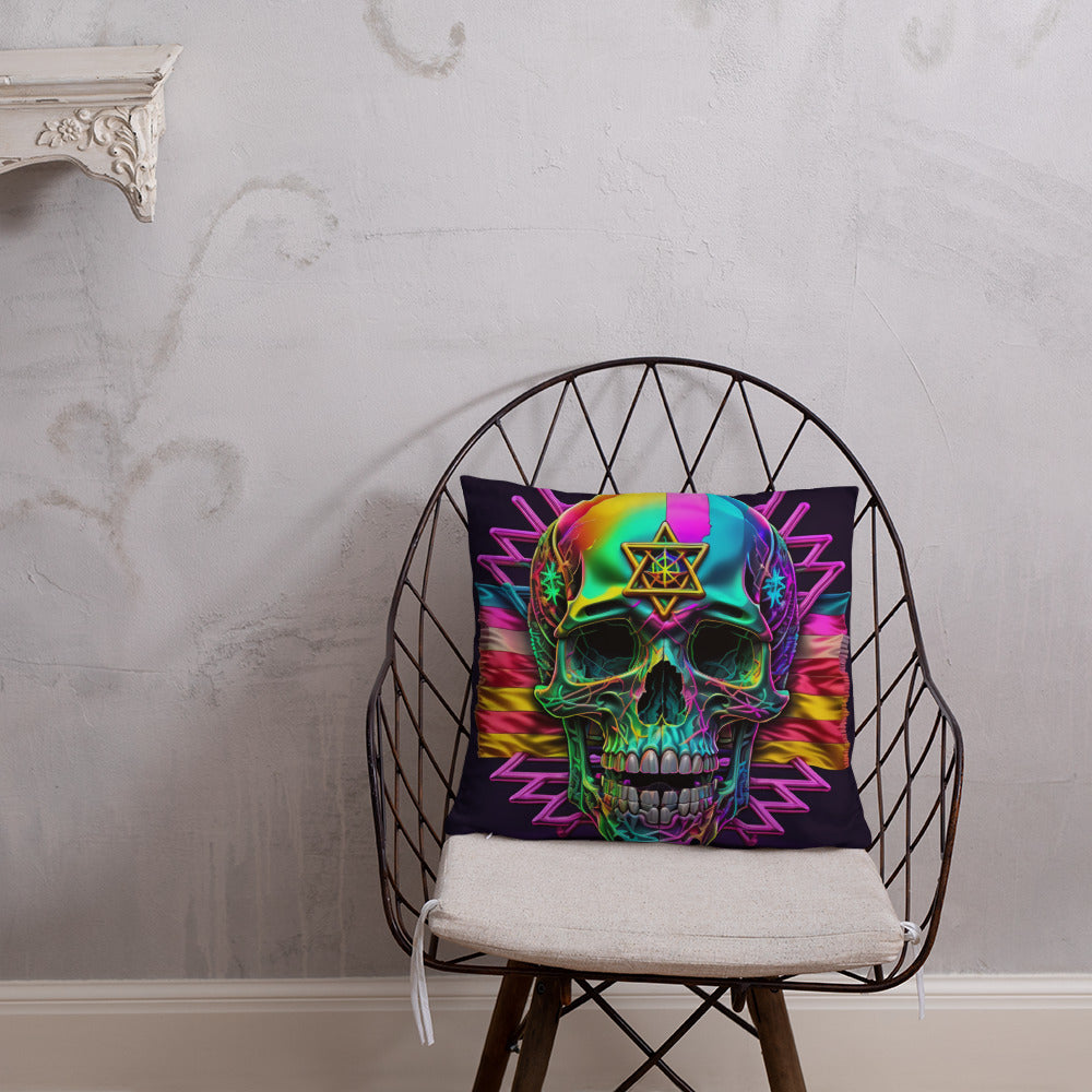 Cromo Skull | Star of David | Pillow Case