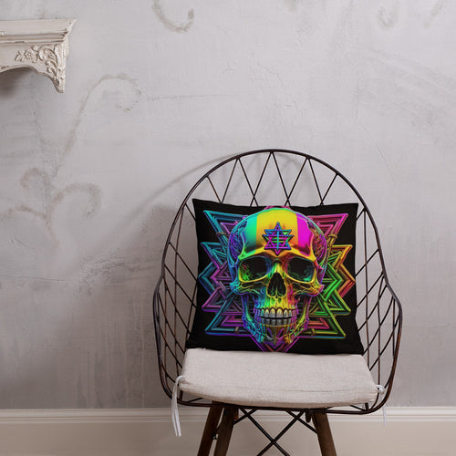 Cromo Skull | Star of David | Pillow Case
