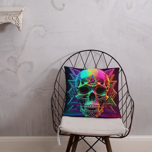 Cromo Skull | Star of David | Pillow Case