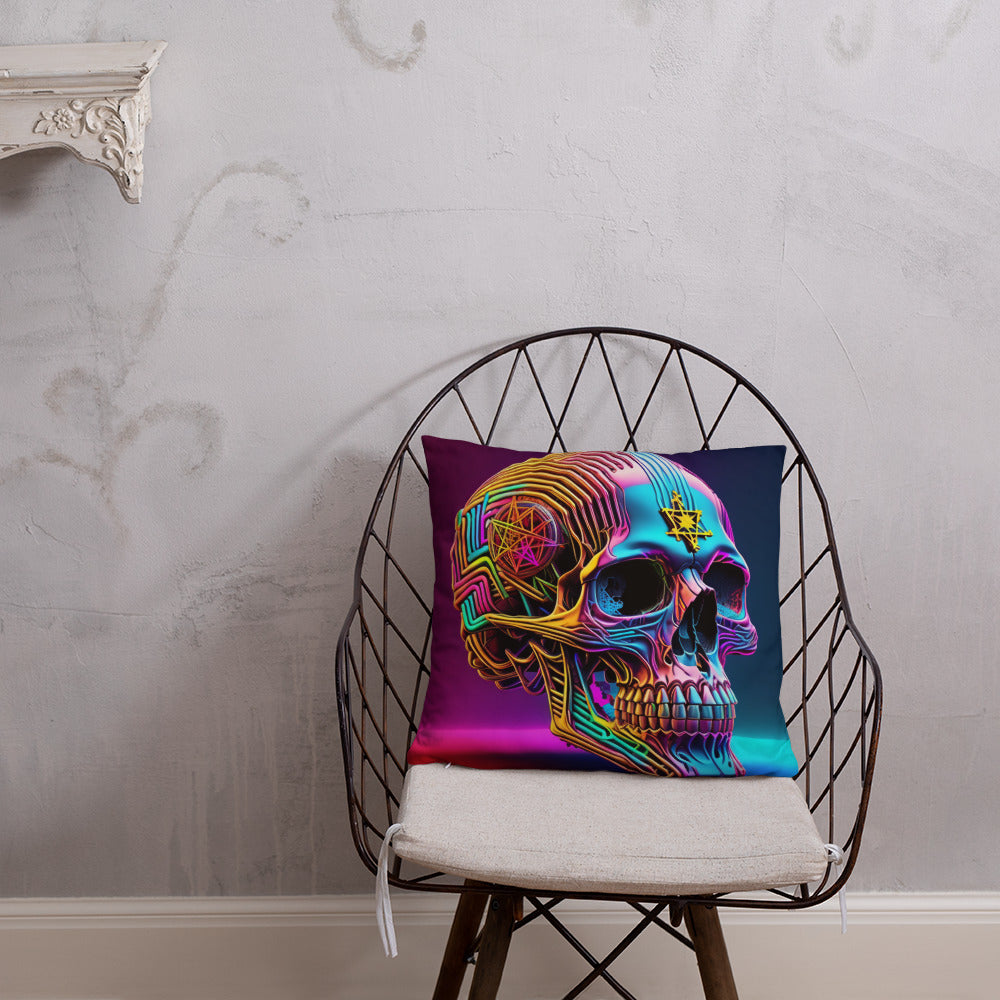 Cromo Skull | Star of David | Pillow Case
