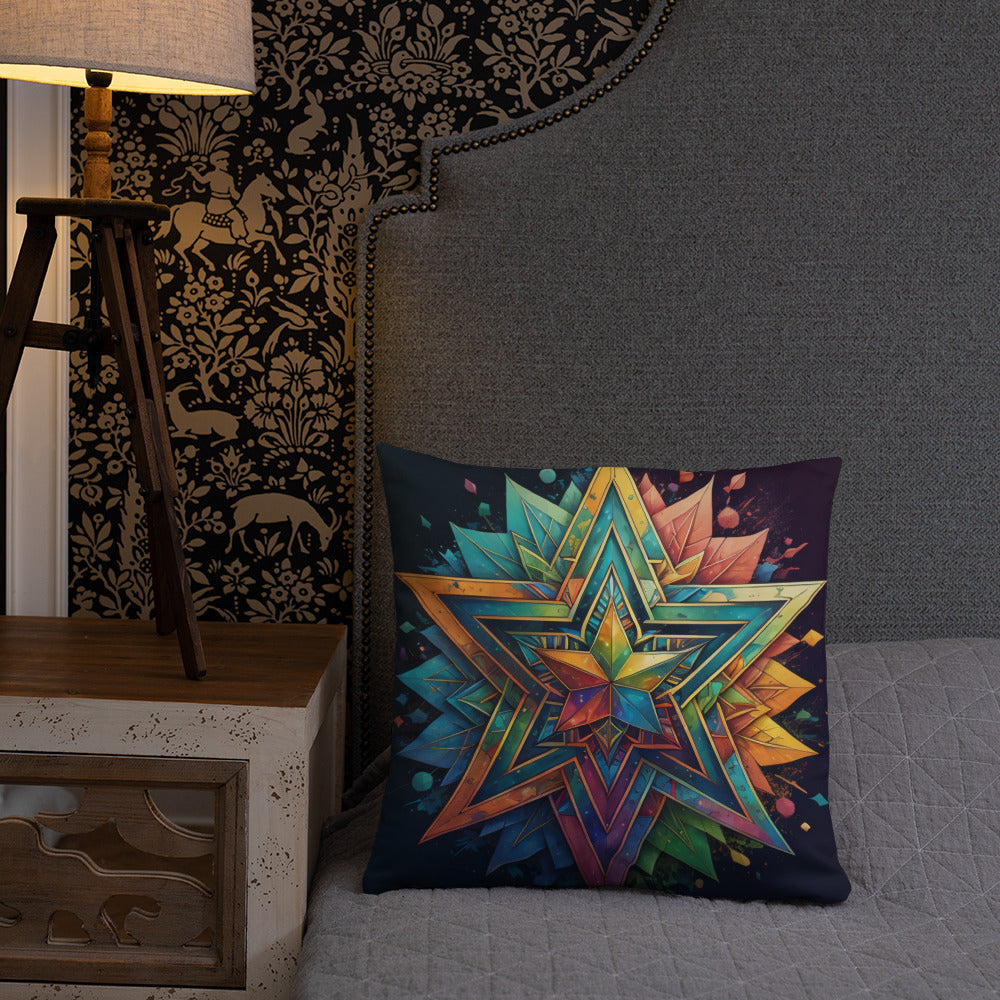 Vibrant Song | Star of David | Pillow Case