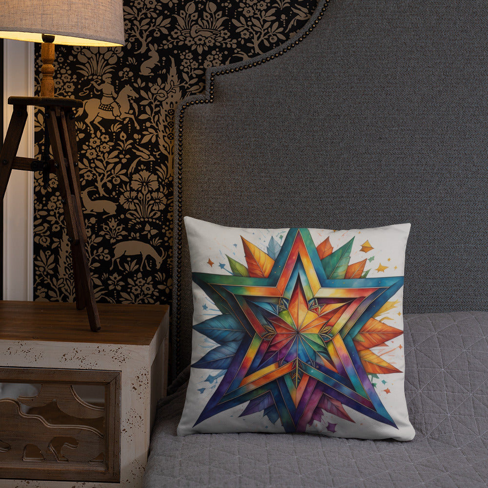 Vibrant Song | Star of David | Pillow Case