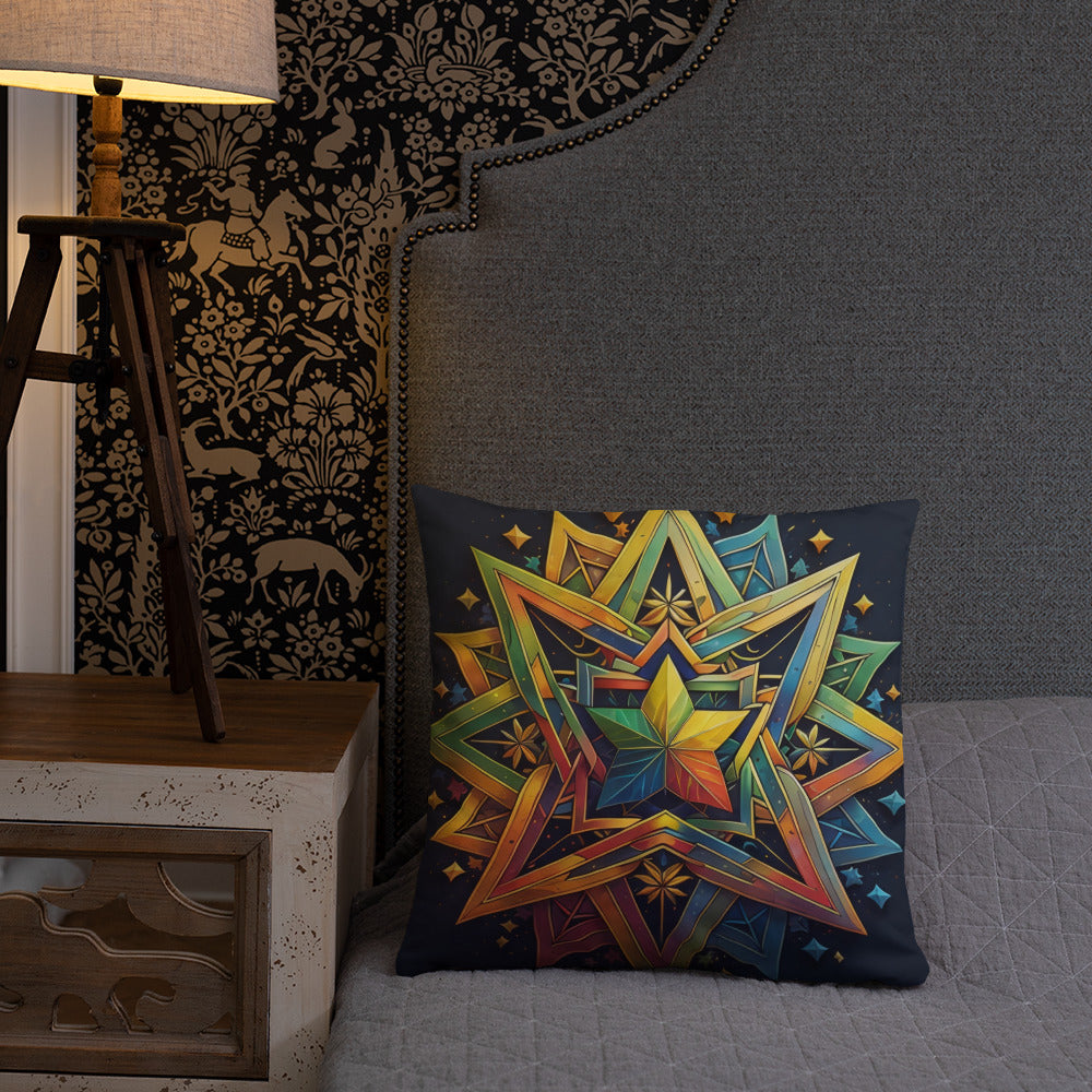 Vibrant Song | Star of David | Pillow Case