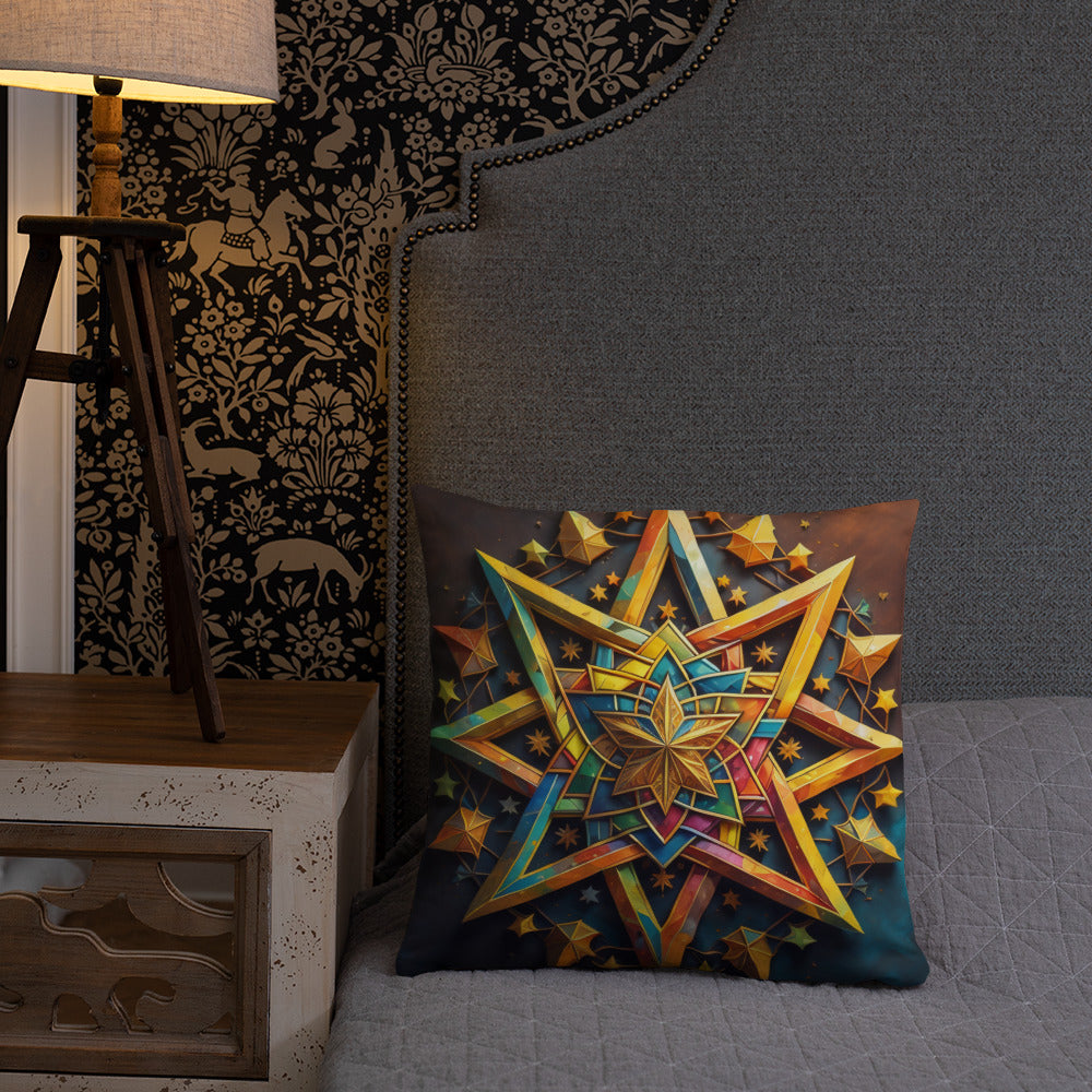 Vibrant Song | Star of David | Pillow Case