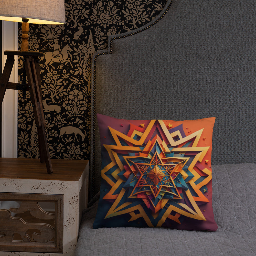Vibrant Song | Star of David | Pillow Case