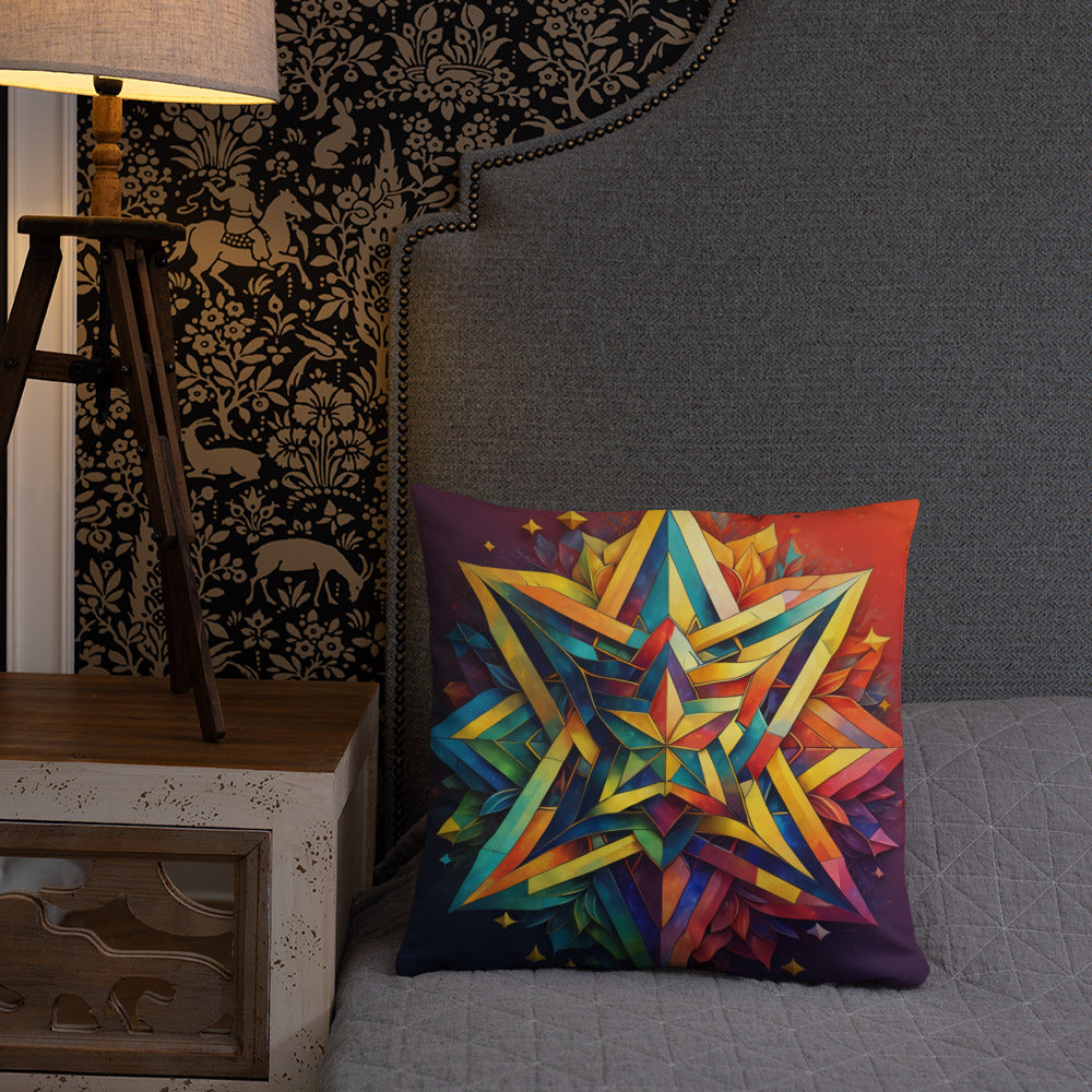 Vibrant Song | Star of David | Pillow Case
