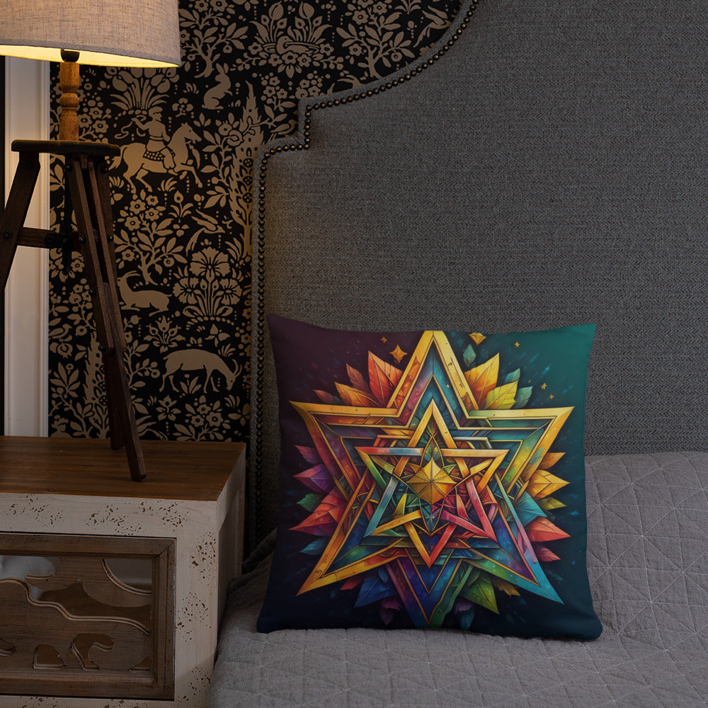 Vibrant Song | Star of David | Pillow Case