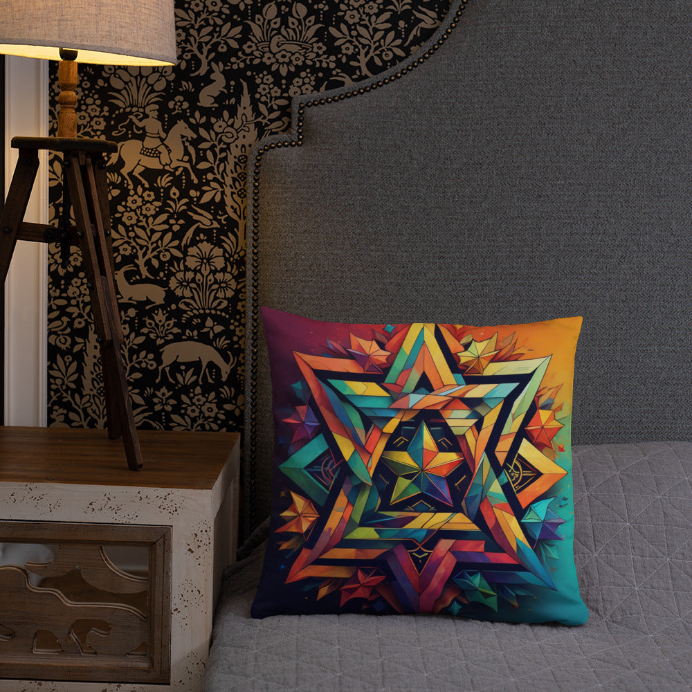 Vibrant Song | Star of David | Pillow Case
