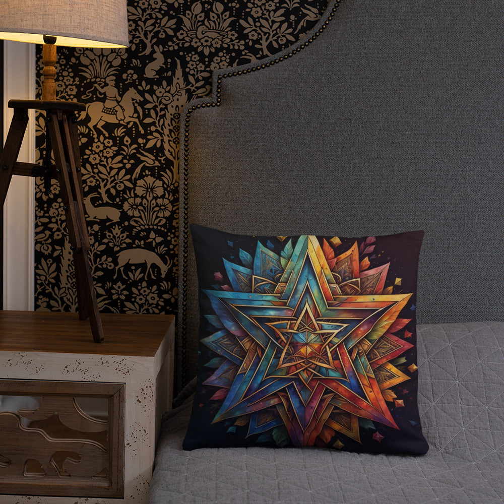 Vibrant Song | Star of David | Pillow Case