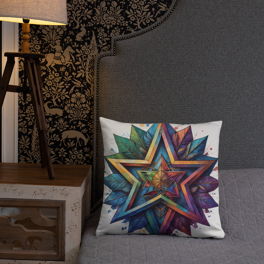 Vibrant Song | Star of David | Pillow Case