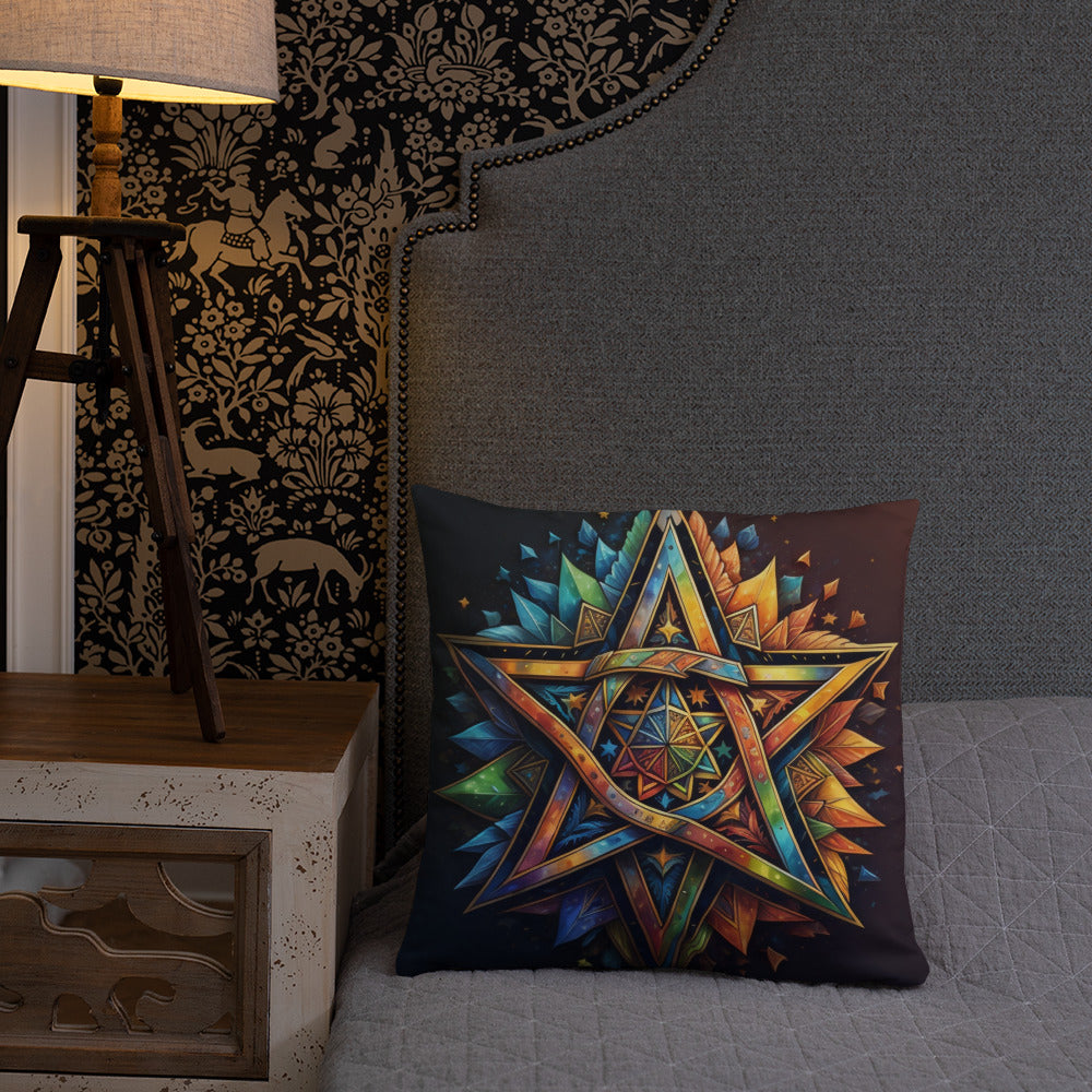 Vibrant Song | Star of David | Pillow Case
