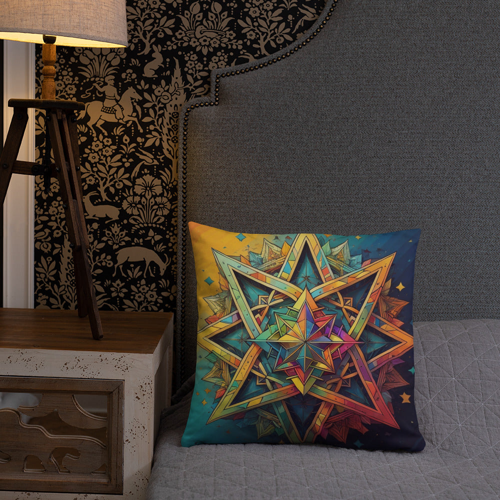 Vibrant Song | Star of David | Pillow Case