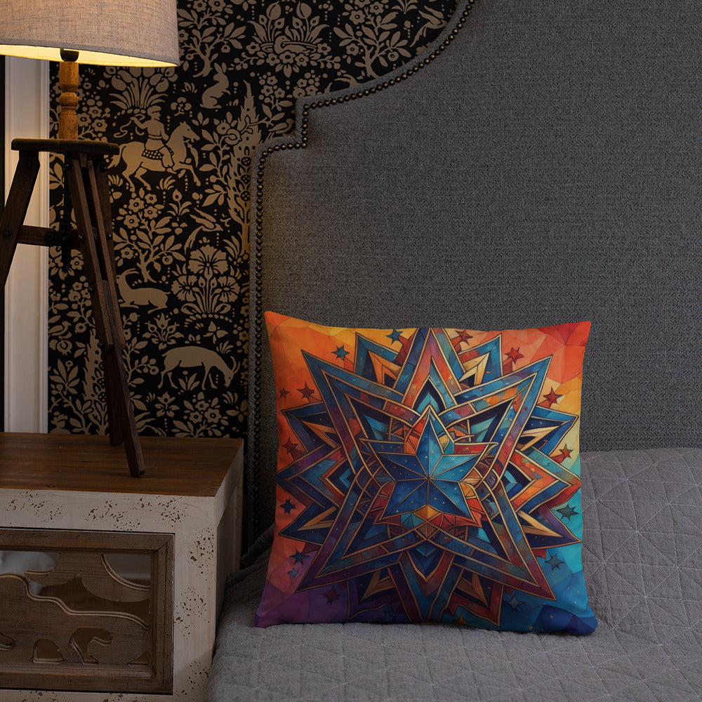 Vibrant Song | Star of David | Pillow Case
