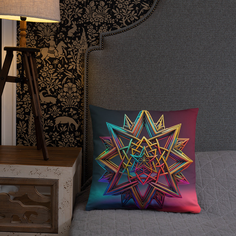 Futuristic Shine | Star of David | Pillow Case