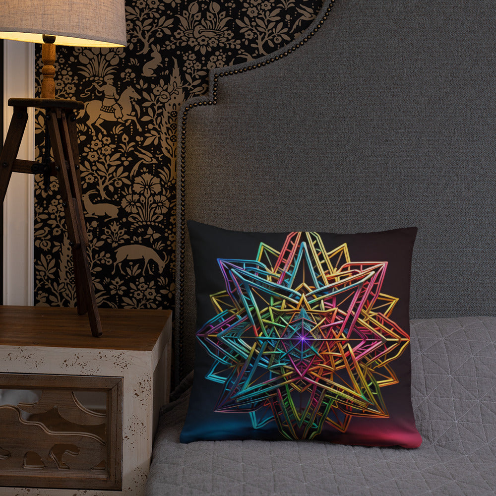 Futuristic Shine | Star of David | Pillow Case