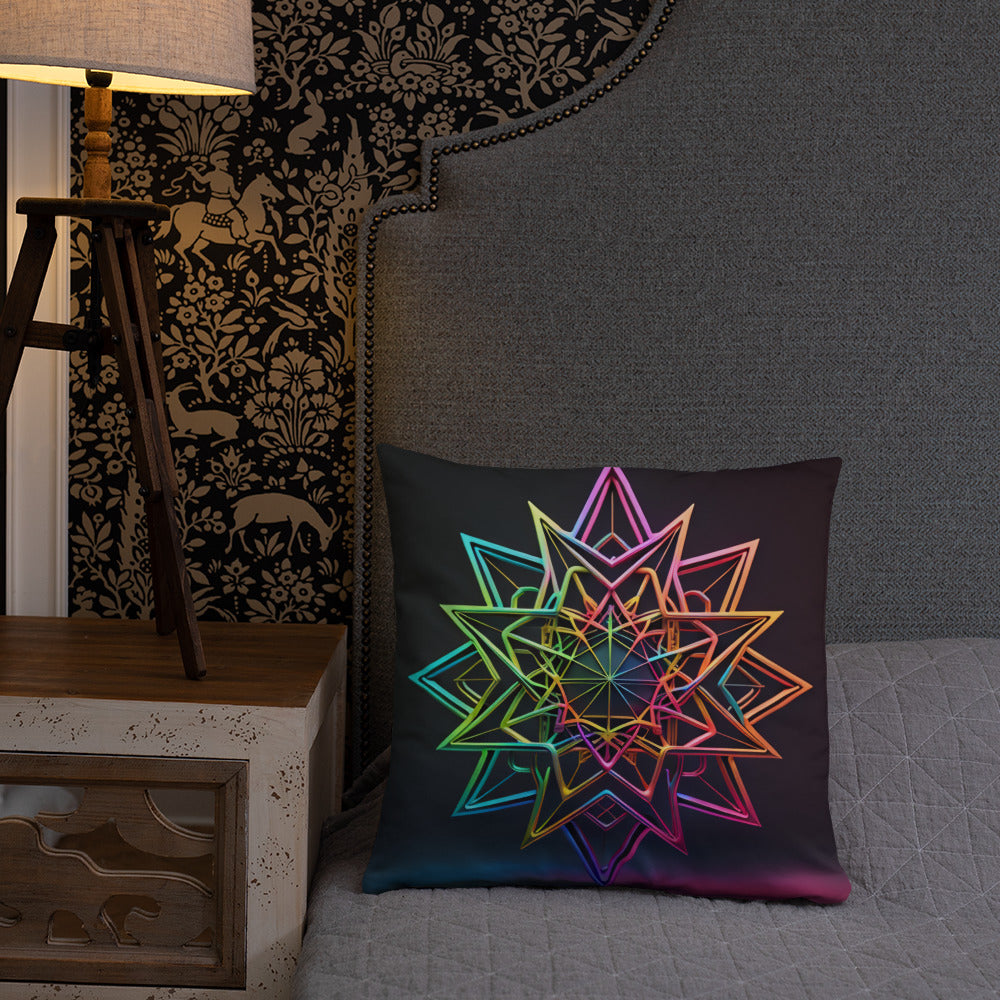 Futuristic Shine | Star of David | Pillow Case